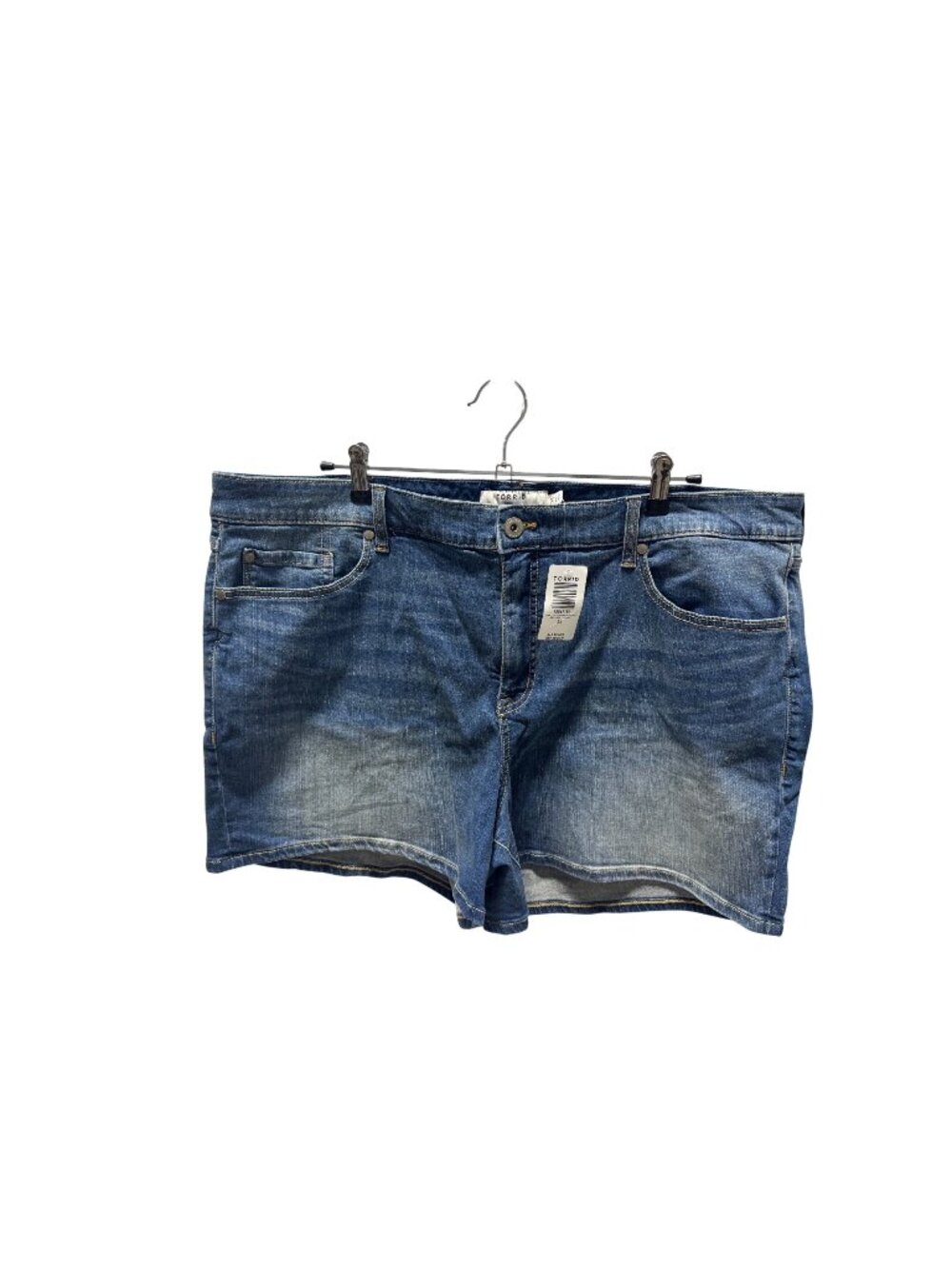 Torrid 5 Hi Rise Backseat Bingo Denim Jean Short Women Size 24